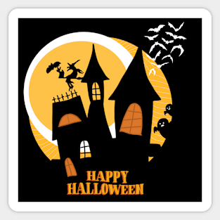 Scary Halloween witch Sticker